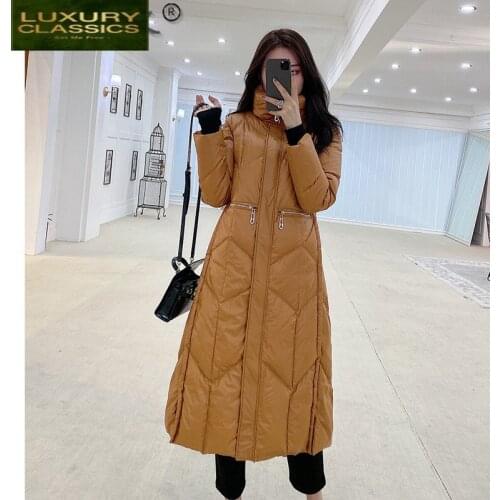 High Quality White Duck Down Coat Female Jacket Womens Clothing 2021 Korean Down Jacket Woman Parkas Abrigos Hiver 8117