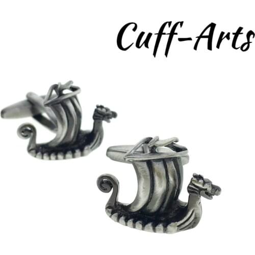Cufflinks for Men Viking Ship Cufflinks Mens Cuff Jewelry Mens Gifts Vintage Cufflinks by Cuffarts C10316