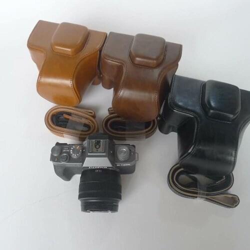 PU Leather Case Protective Cover For Fujifilm Fuji X-T200 XT200 Camera Bag Silicone Half Body Case With Battery Opening