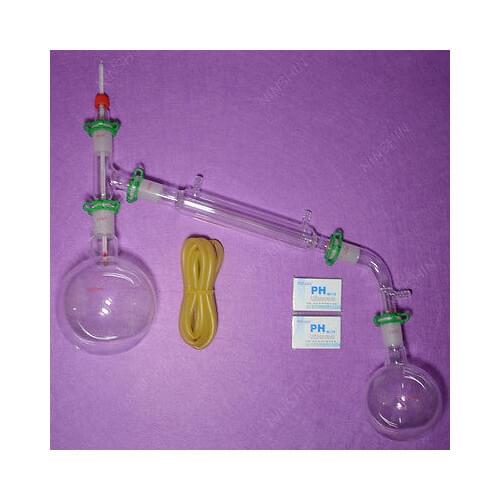 1000ml,24/40,Glass Distillation Apparatus,New Lab Vacuum Distill Glassware Kit