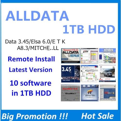 2021 Hot Car Repair Software Alldata 10.53v Mit//chell od5 Software 2015 Atris Vivid 2018.01 e/t/k/a 8.3 Elsa 6.0 10 in 1TB HDD