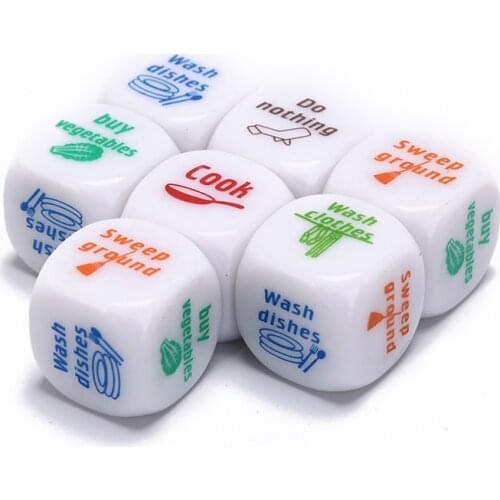 7pcs/Set Dices Romance dice Lover Couple Games Funny Flirting Toy for Adult Couples Housework dice