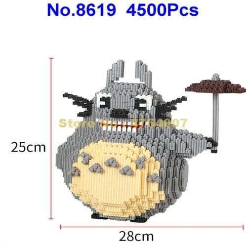 8619 4500pcs anime my neighbor totoro mini diamond building blocks Toy
