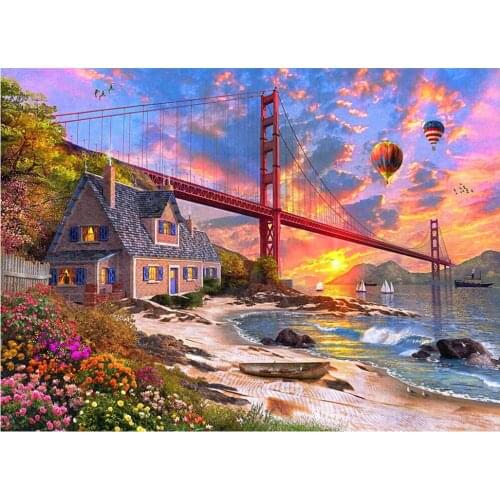 5D diamond painting full diamond new landscape diamond embroidery decoration home decoration
