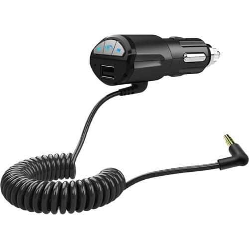 Car Handsfree Bluetooth 3.0 A2DP 3.5mm AUX Stereo Audio Music Receiver Adapter DC5V 2.1A USB Smart Phone Charger