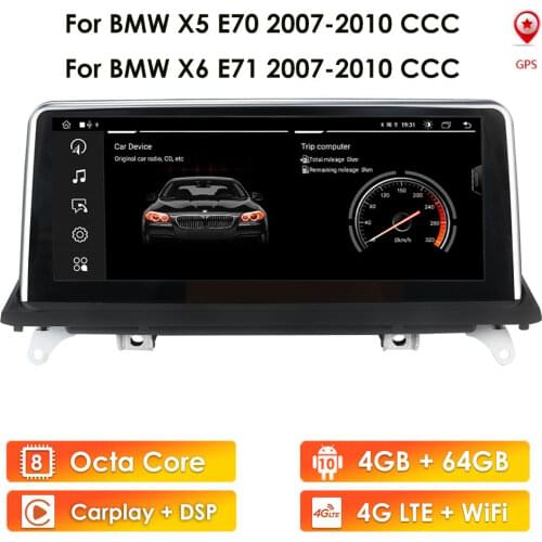 8core 10.25 Inch Android Car Radio Multimedia Player for BMW X5 E70 X6 E71 2007-2010 CCC CAR Autoradio GPS Navi Stereo Audio 64G