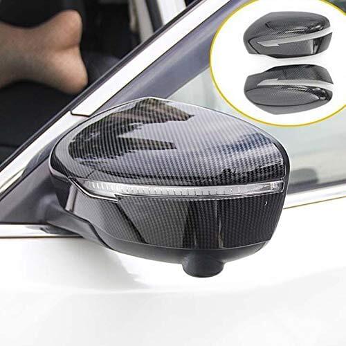 Car accessries Car Carbon Fiber Door Rearview Mirror Cover Trim for Nissan Rogue X-Trail 2014-2018 Trim Accessorie 2pcs