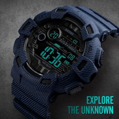 New Watch Men Digital Sport Men Wristwatches reloj hombre Two Time Chrono Alarm Hour Clock Fashion relogios Man Top Brand SKMEI