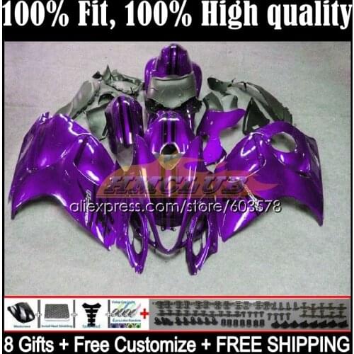 Injection For SUZUKI GSXR1300 Hayabusa 2008 2009 2010 2011 2012 2013 21CL.109 GSXR 1300 CC 14 15 16 17 18 19 Fairing top purple
