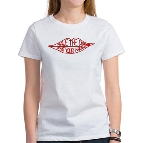 Costumes Tee Summer New Grunge Cotton Tumblr Goth Tops Save The Drama for Your Mama Womens T-Shirt TV Sitcom FRIENDS Shirt