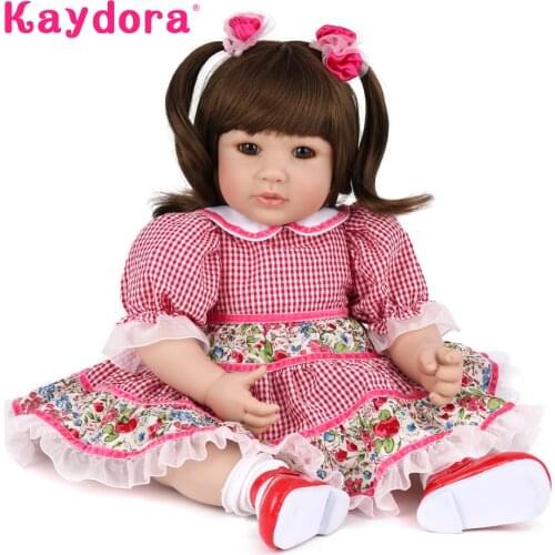 Newborn Baby Dolls 22 Inches bonecas princesas Adorable Lifelike boneca reborn silicone lol bebe Kids Christmas Gift Kaydora