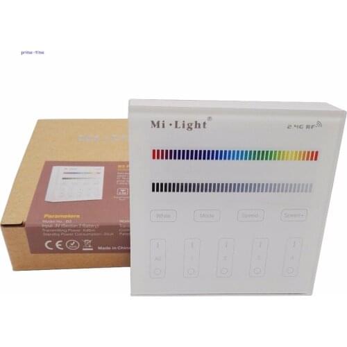 Mi.Light B3 4-Zone RGB/RGBW Smart Panel Remote Controller Wall Mount 2.4G Wireless Powerd by 3V (2*AAA Battery)