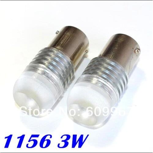 Wholesale white 1156 led light ba15s 3W Super Bright LED Car Turn Signal Light Backup Light Brake Lamp Free Fast Shipping