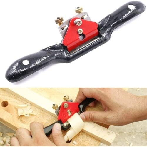 9'' Adjustable SpokeShave with Flat Base, Metal Blade Wood Working Hand Tool Perfect for Wood Craft, Wood Craver, Wood Working