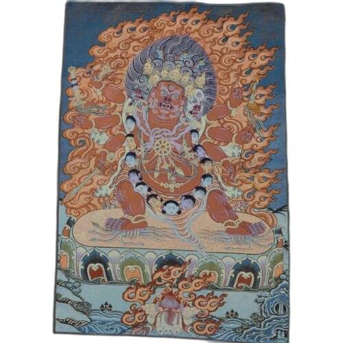Tibet Nepal buddha statue Thangka Fire God of Wealth 2