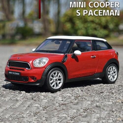 WELLY 1:24 MINI Cooper S Paceman Classic Car Model Alloy Diecast Metal Toy Car for Kid Crafts Decoration Collection
