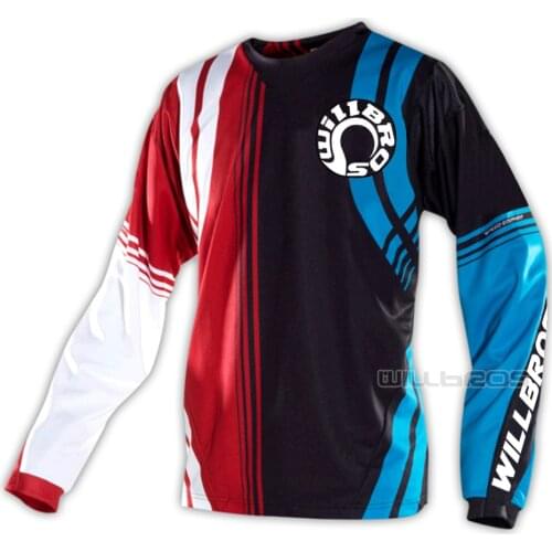 Willbros GP Hot Rod Jersey Cyclops Long Sleeve Mountain Bicycle Offroad Motorcycle Motocross Racing Summer T-shirt