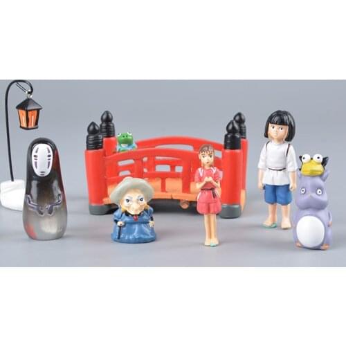 Koteta Japanese Anime Studio Ghibli Spirited Away Movie Chihiro No Face Man Model Mini Action Figure Miyazaki Hayao Decoration