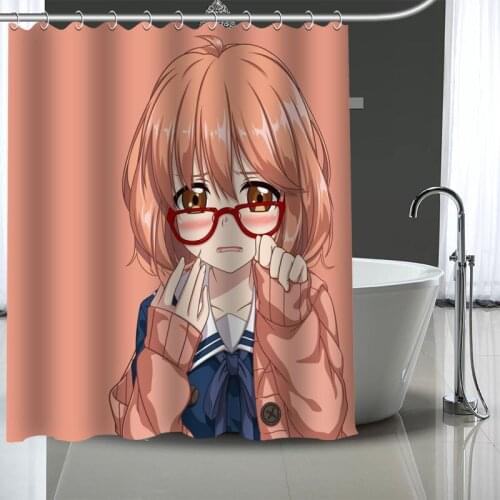 Beyond the Boundary Custom Pattern Polyester Bath curtain Waterproof Shower Curtains Bath Screen Printed Curtain for Bathroom