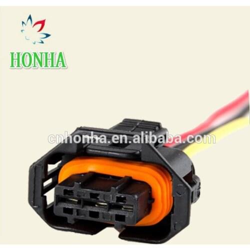 10pcs/lot 3 Pin/Way Female Diesel Common Rail Injector Plug Socket Electric Connector With Wire Pigtail 1928403966