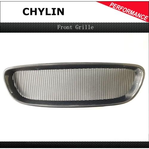 2013-2016 Year For J-aguar F-type 5.0T Real Carbon Fiber Bodykit Car Mesh Grille Replacement Front Grille Front Bumper