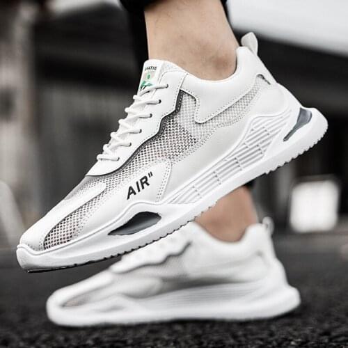2021 New Fashion Men Sneakers Mesh Casual Shoes Lac-up Mens Shoes Lightweight Vulcanize Shoes Walking Sneakers Zapatillas Hombre