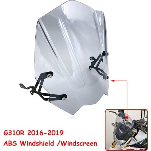Motorcycle Accessories For BMW G310R G310 R 2016 2017 2018 2019 ABS Windshield Windscreen Wind Deflector + Mounting Bracket