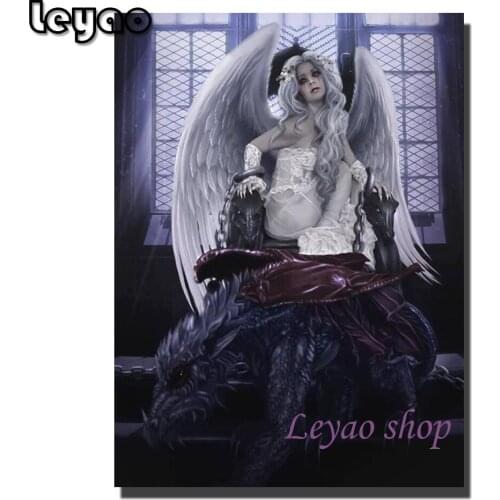 Full Square/Round Drill 5D DIY Diamond Painting Dark gothic art,Angel pictures 3D Embroidery Cross Stitch Kits Art home Decor