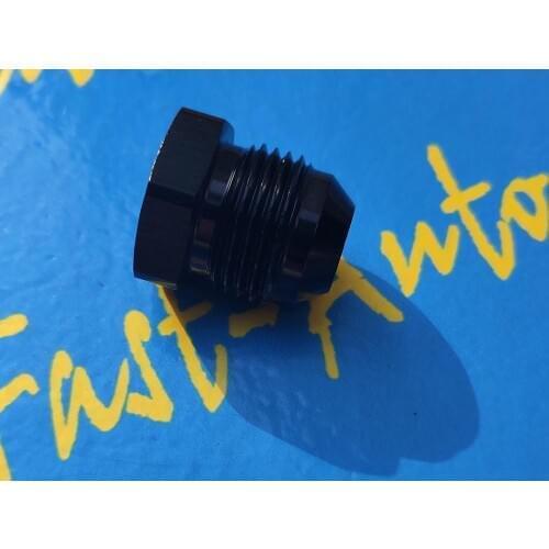 Black 9/16-18unf thread -6an an6 an-6 flare plug for 044 pump fuel surge tank fitting end