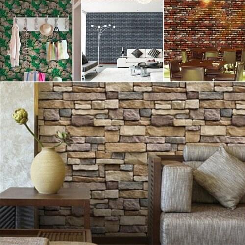DIY New Brick Effect Tile Stickers Wall Decal Home Kitchen Bathroom Decor 6 Styles PVC