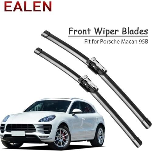 EALEN For Porsche Macan 95B 2017 2016 2015 2014 Windscreen Wiper Original Accessories 1Set Rubber Car Front Wiper Blade Kit