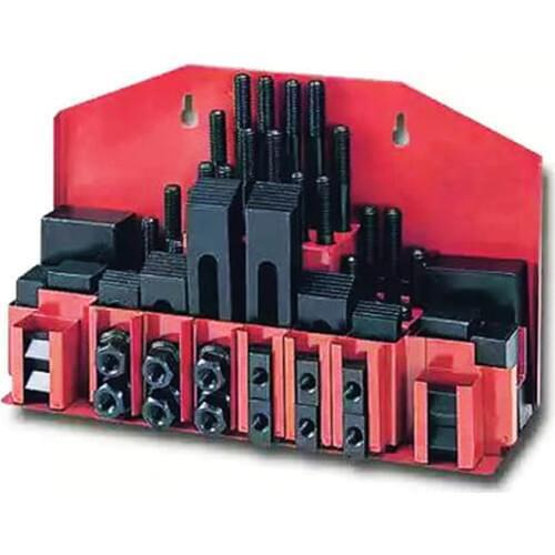 M10 Milling Machine Tool Combination Platen Mold Parts 58PCS/Set Milling Machine Pressure Plate Universal Clamp Group Code Iron