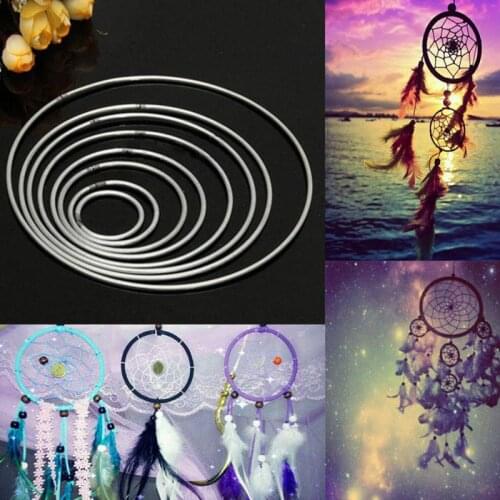 1Pc Metal Dream catcher Round Hoop Ring For DIY Manual Wicker Crafts Durable Handmade Hoop Dreamcatcher Material Accessories #25