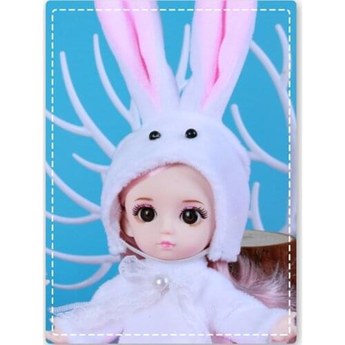 16cm 13 Movable Jointed Body 16cm Dolls with Cute Clothes Mini BJD Doll Fashion Baby Girls Dress Dolls Toy For Girl Gifts