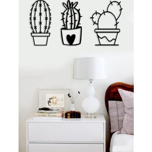 Laser Cut Wood Wall Decor - Cactus Home And Office Decoration Souvenirs Design Products
