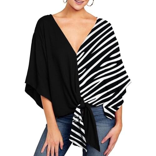 LEQEMAO Blouses With Bow