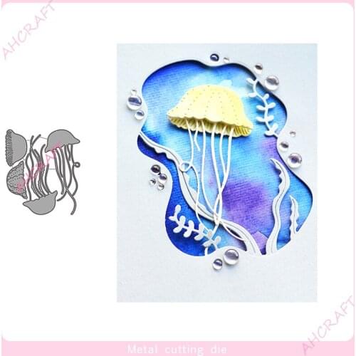 Jellyfish Metal Cutting Dies for DIY Scrapbooking Photo Album Decorative Embossing PaperCard Crafts Die 2021