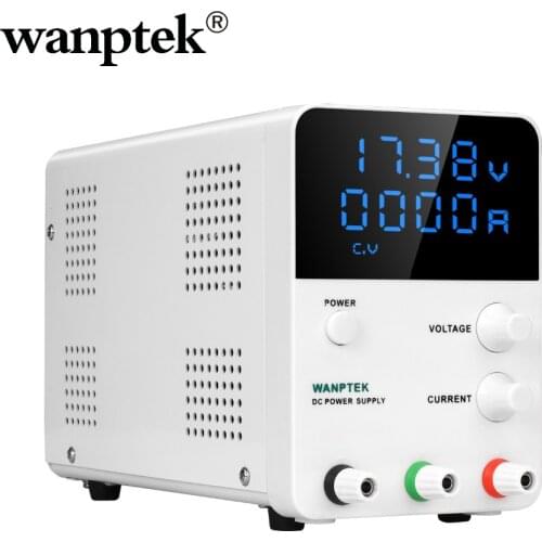 Wanptek 4 Digits Mini Switching DC Lab Power Supply 30V 60V 5A 10A Adjustable Voltage Regulator Power Source Variable For Check