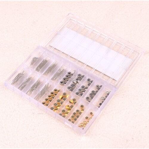 LETAOSK Metal Assorted Watch Stem Extender&Crowns Repair Replacement Accessory Tool Box Set