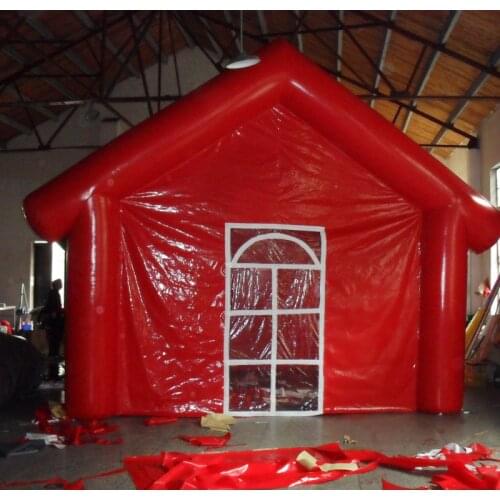 Inflatable tent outdoor party family camping vacation advertisement or wedding event