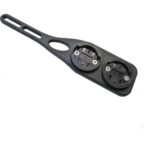 Nylon Fiber 2 in 1 Out-Front Bike Integrated Handlebar Computer Mount GPS Holder Mounting Bracket for Garmin Edge Bryton