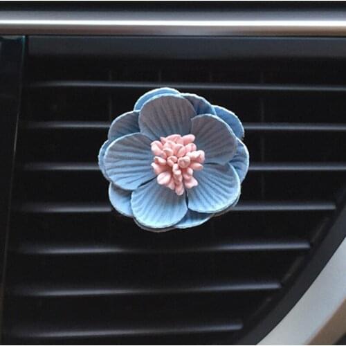 Car Air Fresher 2pcs/Set Cleaner Flower Clip Air Purifier Car Outlet Perfume Diffuser Air Essential Car Styling Decoration