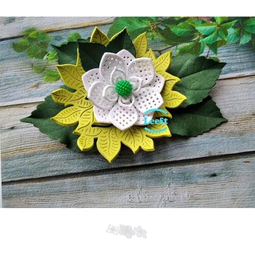 Hollow Flowers Dies Scrapbook Stencil Template for DIY Embossing Paper Photo Album Greeting Gift Cards Cut Die New Arrival