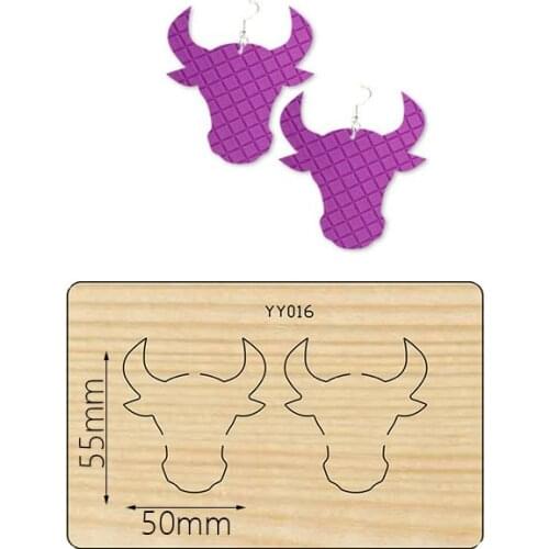 Bull head earrings cutting dies die cut & wooden dies Suitable for common die cutting machines on the marke dies scrapbooking