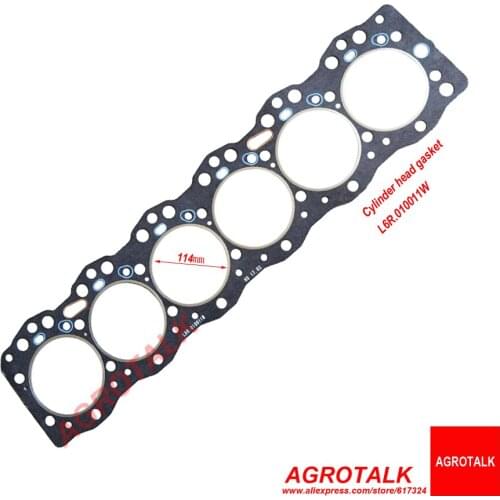 Cylinder head gasket with engine LRC6105T10 for YTO tractor X1004, part number