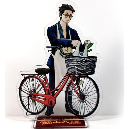 The Way of the Househusband Gokushufudou Tatsu #A acrylic stand figure model plate holder cake topper anime