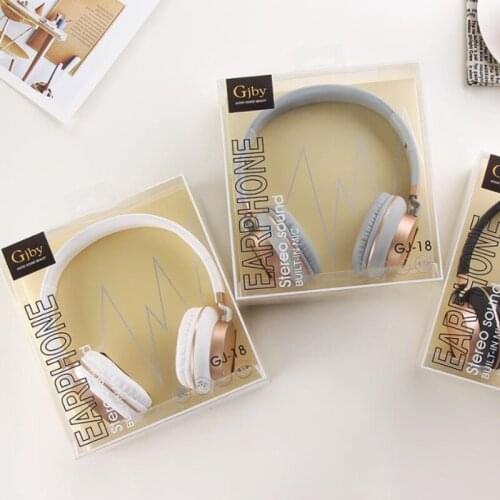 Luxury Headband Wired headphones Mic Portable Foldable On-Ear Headset with Microphone for Phones xiaomi PC MP3 Girls