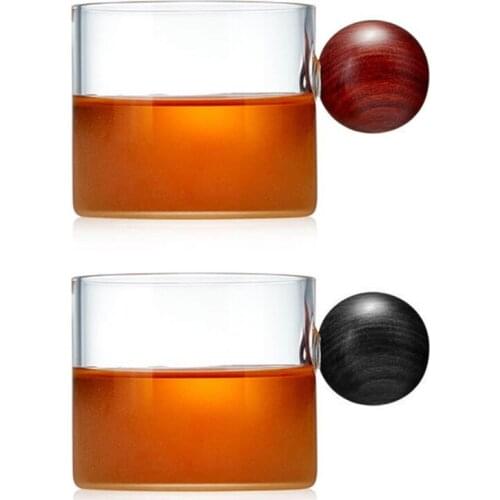 Handwork Atomized Premium Glass Tea Cup Heat-resistant Transparent Simple Teacup