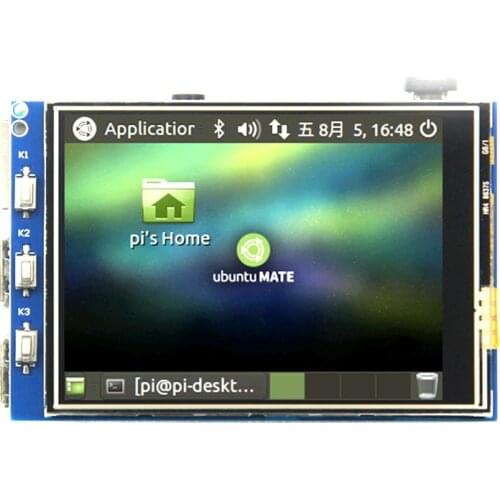 For Raspberry 3 Generation 2 Touch Display 3.2 inch for Raspberry Pi 3 Model B LCD Display Resistive Touch Screen