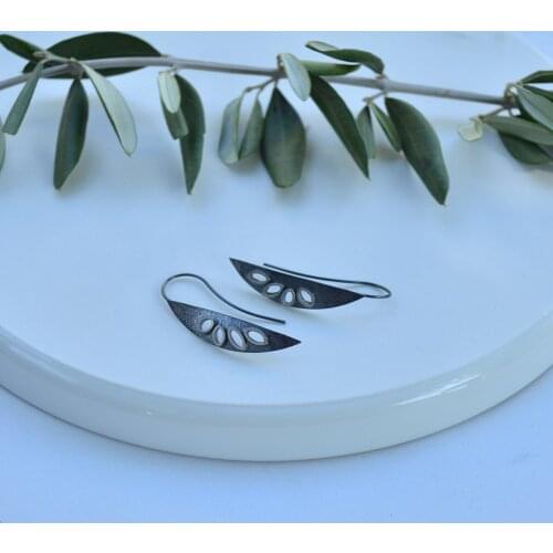 Handmade silver earrings free shipping from Turkey